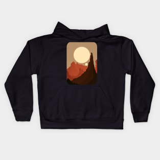 Dark Desert Reds Kids Hoodie